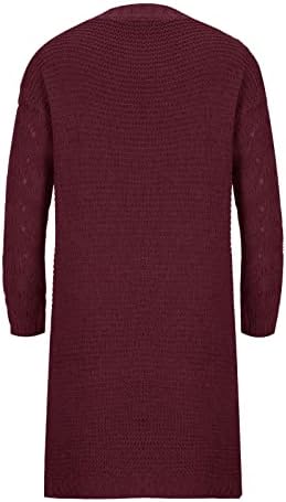 Cardigans femininos cair no inverno de manga longa front front vintage malha de malha suéteres casuais quimono siderterwear
