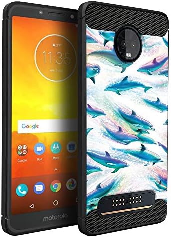 Caso de CasoSondeck compatível com [Motorola Moto Z3 Play | Moto Z3] Caso de design de moto z3, mancha de proteção