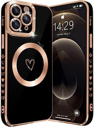 YKCZL Compatível com o iPhone 11 Pro Max Case com magsafe, luxuoso revestimento de luxo