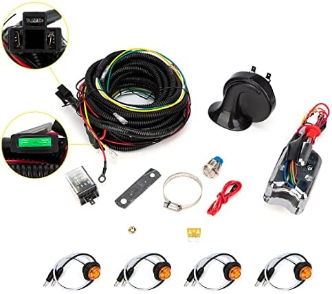 Kit de sinal de giro MIKAFEX UTV Compatível com Polaris, Pioneer, Talon, Can-Am, Kawasaki, Ártico Cat.Turn Signal com chifre de troca