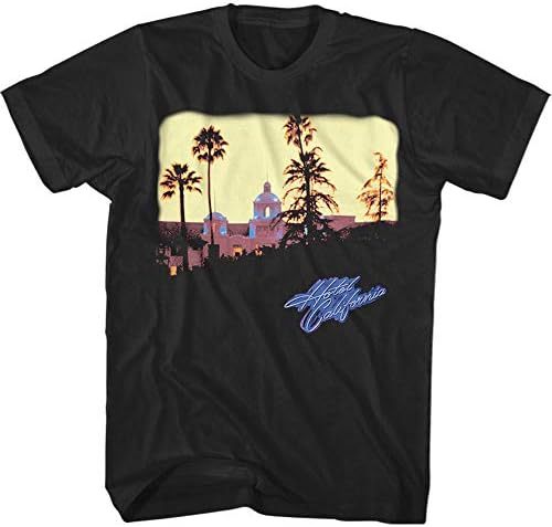 Eagles unissex rock alternativo Hotel Cotton Hotel California Camisetas de Mangas Curtas