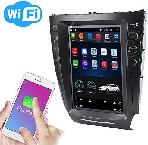 Para IS250 para Android Radio - Qiilu 10.4in CAR GPS Navigation Car Rádio Estéreo GPS Sistema de navegação Retrato Fit