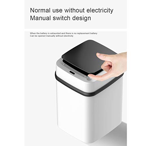 N/A lixo automático sem toque pode sensor inteligente grande lixo de cozinha inteligente automático de lixo com tampa