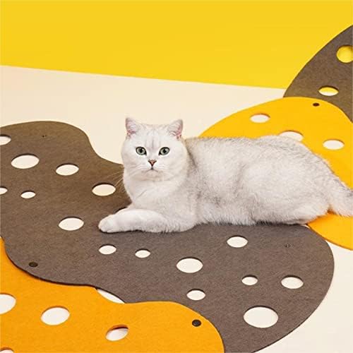 MIEMIEAI CAT TUNNEL TUBE BED COLEXÍVEL COM FELHO PARA ANIMAGEM DE PETOS INTERIORES DIY Toy para Cats Puppy Rabbits Kitten