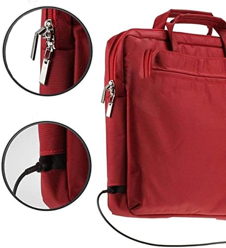 Navitech Red Red Water resistente à água Bolsa - Compatível com o laptop Asus Vivobook 15,6