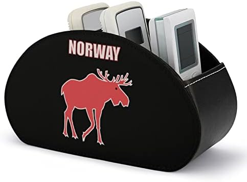 Noruega Elk TV Tits Remote Control Storage Storage Box Office Desktop Organizer com 5 compartimento
