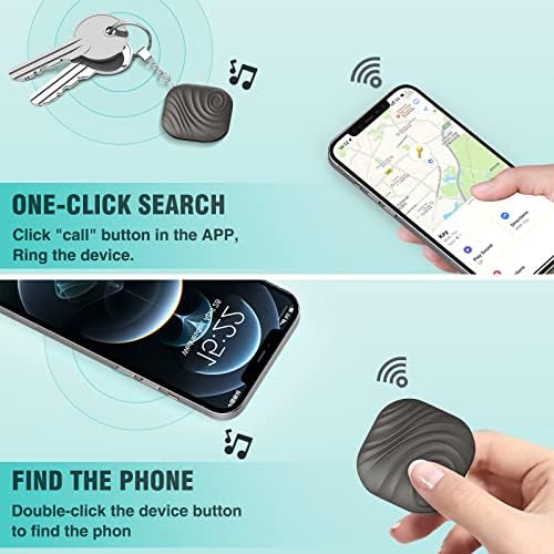 Rastreador Bluetooth - Localizador de itens Use o aplicativo Findmy para iPhone, iPad, Mac, rastreador de localizador com chave de chave para chaves, animais de estimação, carteiras, bagagem, carrinho de bebê e comprimidos ... Rastreando dispositivo