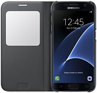 Samsung Galaxy S7 Caso S -View Flip Tampa - Black