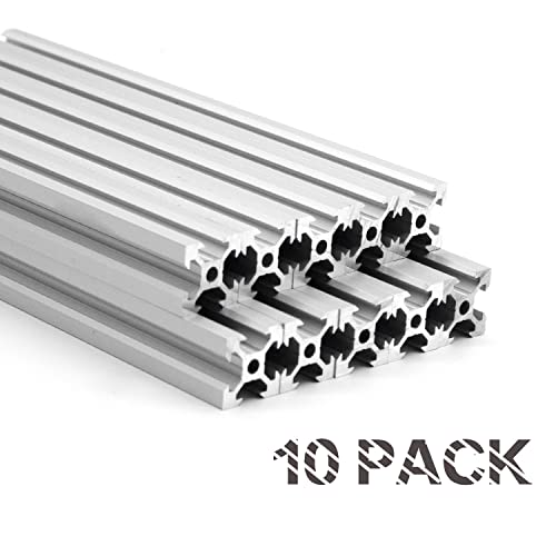 48 '' 10pcs t slot 2020 Extrusão de alumínio European Standard Anodized Aluminium Perfil Rail linear para impressora 3D