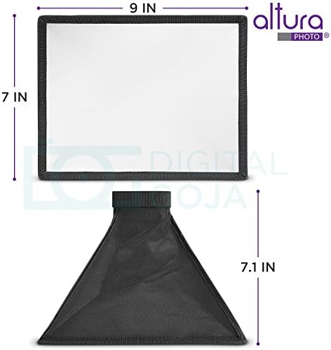 Flash difusor Light Softbox 9x7 ”de Alta Photo para Canon, Yongnuo e Nikon Speedlight