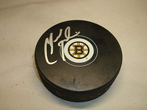 Claude Julien assinou o Boston Bruins Hockey Puck autografado 1b - Pucks autografados da NHL