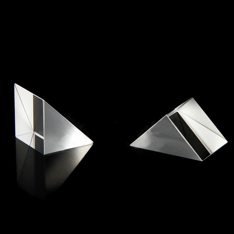 10x10x10mmm ângulos triangulares de vidro óptico ângulo reto K9 lente Prisms Optics