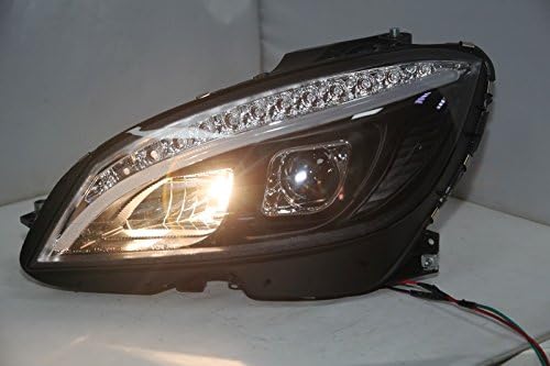 Faróis de LED para lâmpadas de cabeça Benz W204 LED 2007-2011 JY