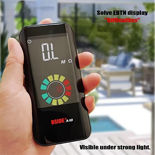 Multímetro digital recarregável GTEST com LCD colorido, 3 resultados exibem 9999 contagens de bolso de capacitância de voltímetro Smart Diodo ohm Hz Ciclo de trabalho V-alert