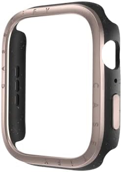 Casetify Impact Watch Caso [moldura de alumínio escovado] Compatível com a série Apple Watch 7-8 - 45mm - Rose Gold