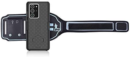 Chuangxinfull Samsung Galaxy Note 20 Ultra 5G Braçadeira esportiva, braçadeira de face aberta ideal para aplicativos de fitness.