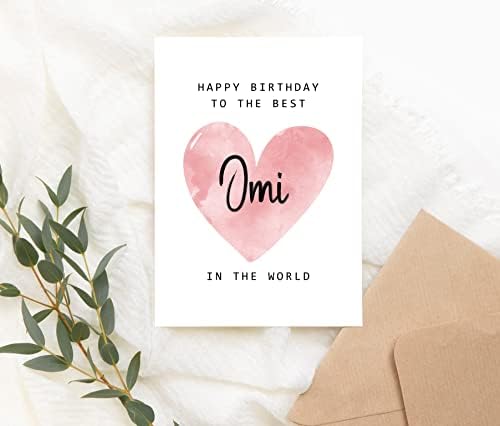 Feliz aniversário para o melhor omi no mundo - cartão de aniversário omi - cartão omi - presente do dia das mães - feliz