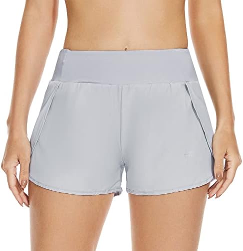 Shorts atléticos de estrela do século para mulheres shorts femininos de cintura alta com bolsos Mulheres rápidas secas correndo shorts shorts de ioga de ginástica
