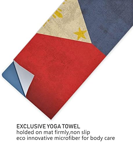 Aunstern Yoga Blanket retro-philippine-flag-Vintage Yoga Toard Yoga Mat Toalha