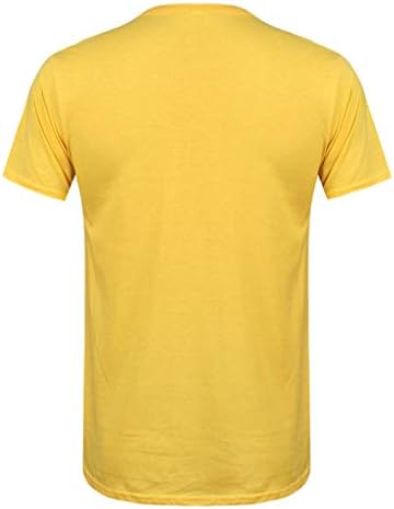 IEASⓞN MEN MEN TOP, Camiseta de algodão masculina de manga curta
