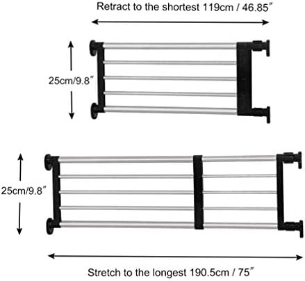 Baoyouni prateleiras ajustáveis ​​prateleiras de armário de armário de barra de barra de barra de barra de barra de barra de barra