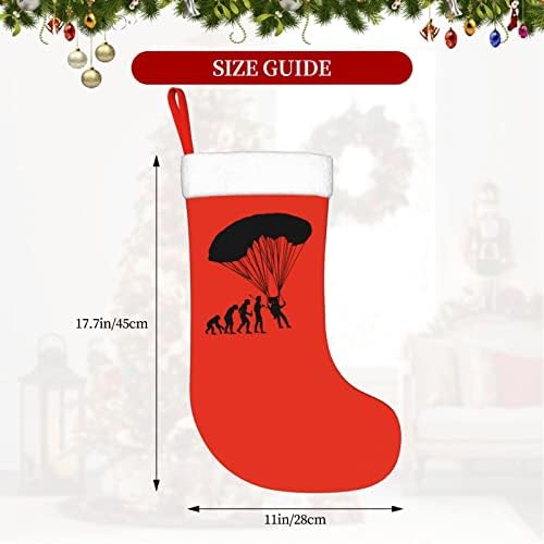 Cutedwarf parapente de meias de natal de Natal ornamentos de férias lares lareira meias penduradas 18 polegadas meias