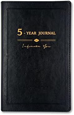 Jornal de cinco anos, caderno de memória de 5 anos, diário diário, diário sem data, uma linha por dia, capa macia, médio,