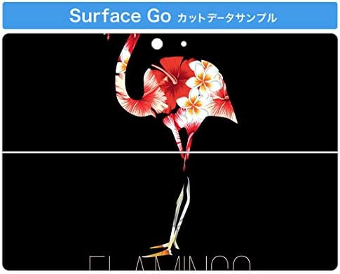capa de decalque igsticker para o Microsoft Surface Go/Go 2 Ultra Thin Protetive Body Skins 011248 Flamingo Flor Hibiscus
