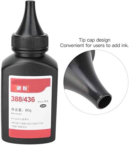 Hilitand Printer Recil Refil Toner Pó 1 garrafa em pó de toner preto