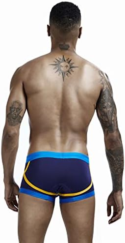 BMISEGM Athletic Rouestas Homens homens respiráveis ​​confortáveis ​​na cintura baixa sexy respirável colorido de cor sólida boxer