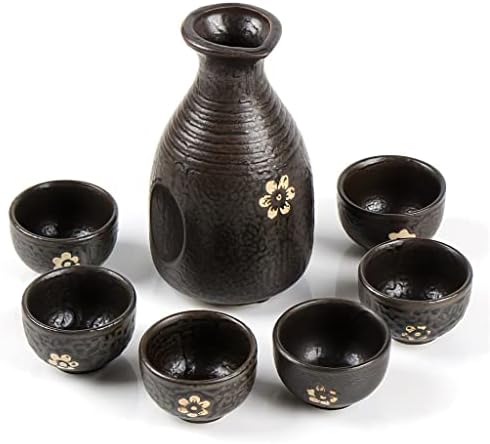 KLHHG Cerâmica Pote de vinho Waterware de água 300 ml de porcelana Sake Japanese de decoração de barra de cozinha doméstica de cozinha