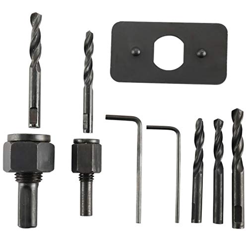 3/4 a 5 Cuttex Tools Hole SAW Kit, 21 PCS Kit de serra de orifício de conjunto completo, dentes afiados, alcance completo + todos