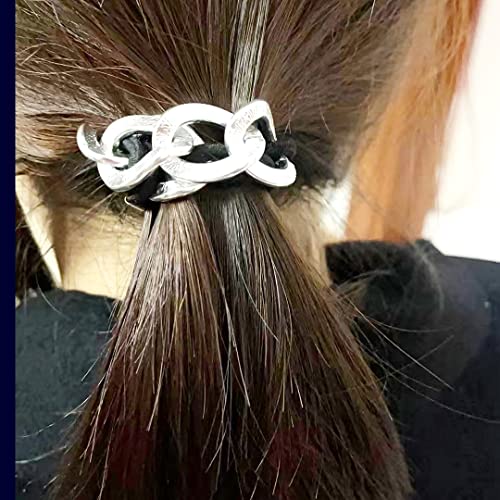 4 Bracelete de pacote laços para mulheres elásticas elásticas elásticas elásticas faixas de cabelo elásticas para mulheres meninas cabelos macios laços de cavalo acessórios para meninas e mulheres