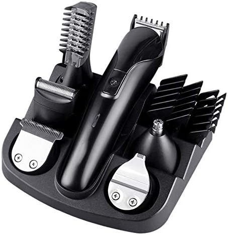 Lykyl Men Men Cabelo elétrico Profissional Clipper 6 em 1 Máquina multifuncional Máquina de cabelo recarregável aparador de cabelo para orelhas de barba nariz