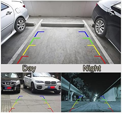 Vlicevrn HD Fisheye Car Câmera traseira de visualização de estacionamento fixo Fixed Night Vision Backup Câmera de