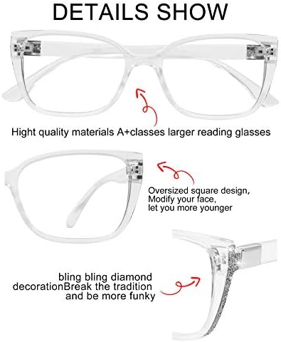 Occi Chiari Reading Glasses for Women Opendes tamanho leitor 1.0 1.5 2,0 2,5 3,0 3,5 4,0 5,0 6.0