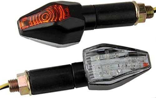 Motortogo Black LED Motorcycle Signal Blinkers Indicadores Blinkers Turn Signal Lights Compatível para 2019 Suzuki RMZ250