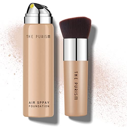 Kyda Airbrush Spray, maquiagem sedosa de névoa de fundação, cobertura impecável para acabamento nude cremoso suave, fórmula