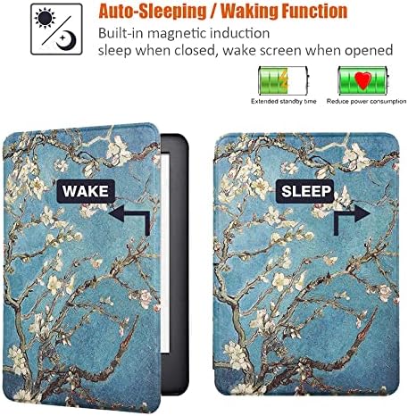 Casos Cobrir para Kindle Paperwhite 2018 Caso - Caso de proteção para Kindle Paperwhite - Smart Auto Sleep Wake, Lua pendurada
