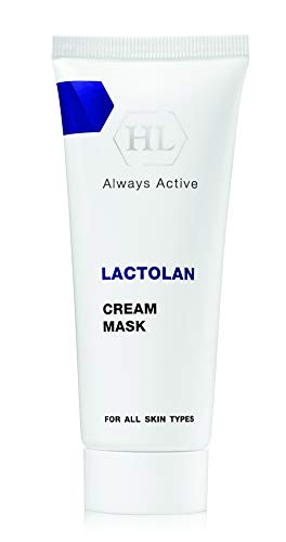 HL Holy Terra Cosmética Máscara de creme de lactolano com ácido lático ativo e proteína do leite para aumentar a elasticidade e reparo, 2,4 fl.oz