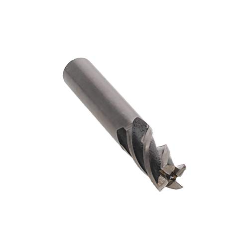 Utoolmart 4 flauta e reto moinho cortador, aço de alta velocidade HSS-al, bits de roteador CNC, 10 x 10 x 22 mm, 2 pcs