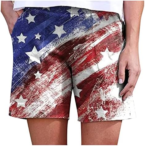 Miashui Tartaruga pescoço de manga curta para mulheres americanas femininas calcinhas casuais bolso impresso com shorts