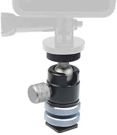 Feichao 3/8 a 1/4 Hot Shoe Holder para uma conexão de luz de microfone compatível com o GoPro SLR Cameras Photography Equipment