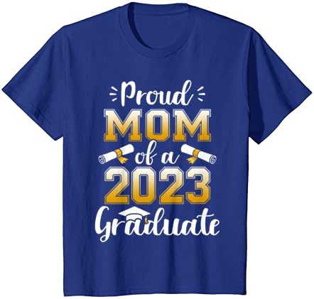Mãe orgulhosa de uma turma de uma camiseta de formatura sênior de 2023 graduação