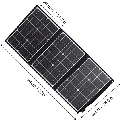 Kit de carregador de painel solar dobrável, monocristalina silício Proteção multicamada à prova d'água 60W para externo