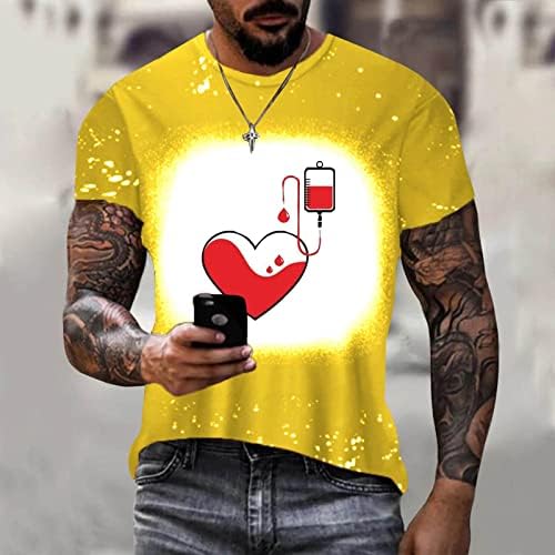 Homens confortáveis ​​tamis de camisetas Blusa Slim Fit 2023 Casual Street Hip-Hop 3D Tops impressos de manga curta Campes de pescoço