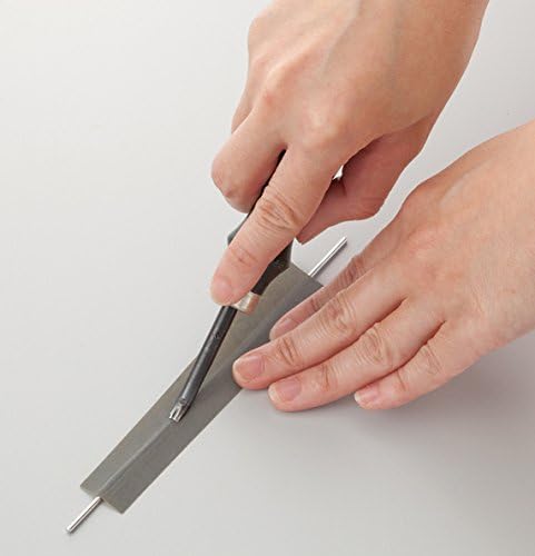 Kyoshin Elle Leathercraft DeLuxe Precision Leather Edge Beveller 0,8mm Tamanho 1, com apontador de lâmina, para trabalhar em couro