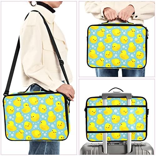 INNEWGOGO Bolsa de patos amarelos fofos Bolsa cosmética para mulheres Viajar bolsa de higiene pessoal com alças Bolsa
