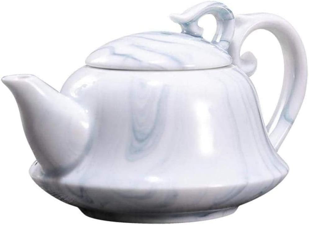 BEAPOT BEAPOT BEAPOT NOVO CONSELHO DE TEA PADROME PADROME DE mármore de cerâmica Buâmica Bule de chá de bule de chá de bule de chá completo