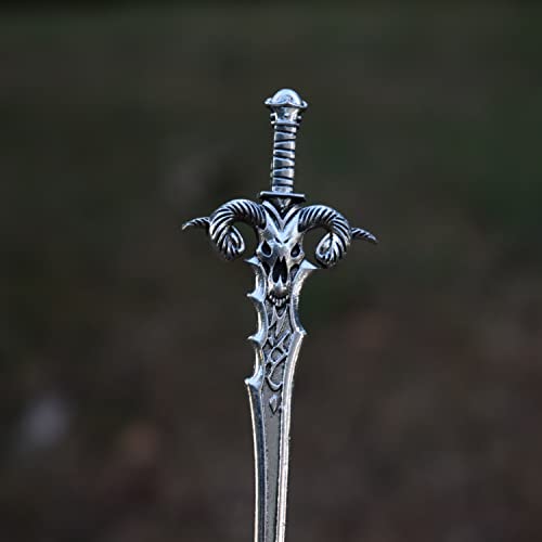 Hair espada de espada pino bastão pagão jóias de cabelo de amuleto para mulheres